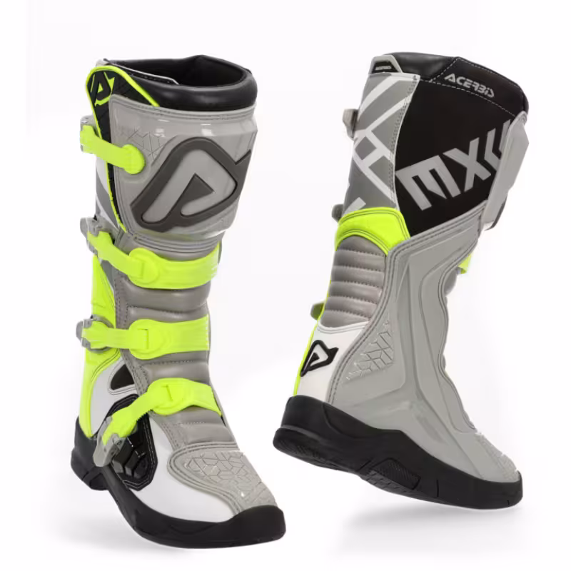 Мотоботы Acerbis X-Team Grey/Yellow, серый/желтый, размер 44