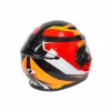 Мотошлем GTX 550 №2 Blck/White/Orange/Red, черный/оранжевый/красный, размер L (2 визора)