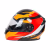 Мотошлем GTX 550 №2 Blck/White/Orange/Red, черный/оранжевый/красный, размер L (2 визора)