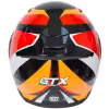 Мотошлем GTX 550 №2 Blck/White/Orange/Red, черный/оранжевый/красный, размер L (2 визора)
