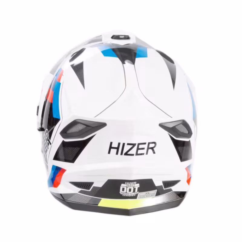 Мотошлем Hizer J6802 №7 Adventure, разноцветный, размер XL (2 визора)