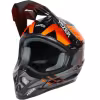 Мотошлем Hizer J6805 №5 orange, оранжевый/черный, размер M