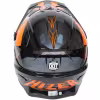Мотошлем Hizer J6805 №5 orange, оранжевый/черный, размер M