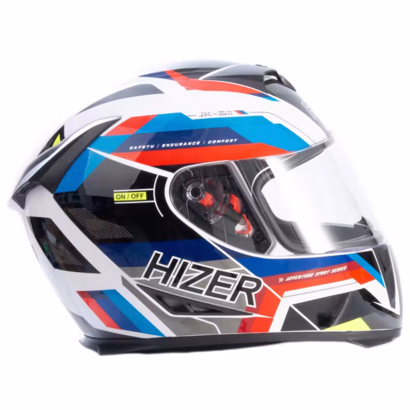 Мотошлем Hizer J5311 №5 Adventure, разноцветный, размер L