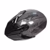Мотошлем Hizer J6808 №4 carbon, черный/серый, размер S (2 визора)