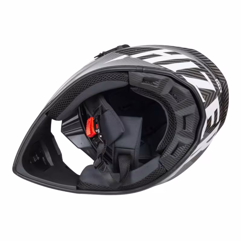 Мотошлем Hizer J6808 №4 carbon, черный/серый, размер S (2 визора)