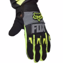 Мотоперчатки детские FOX №2 Neon-Green/White, неоново-зеленый/белый, 17 см/10-11 лет