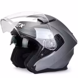 Мотошлем GTX 885-1 №1 Grey, серый, размер S