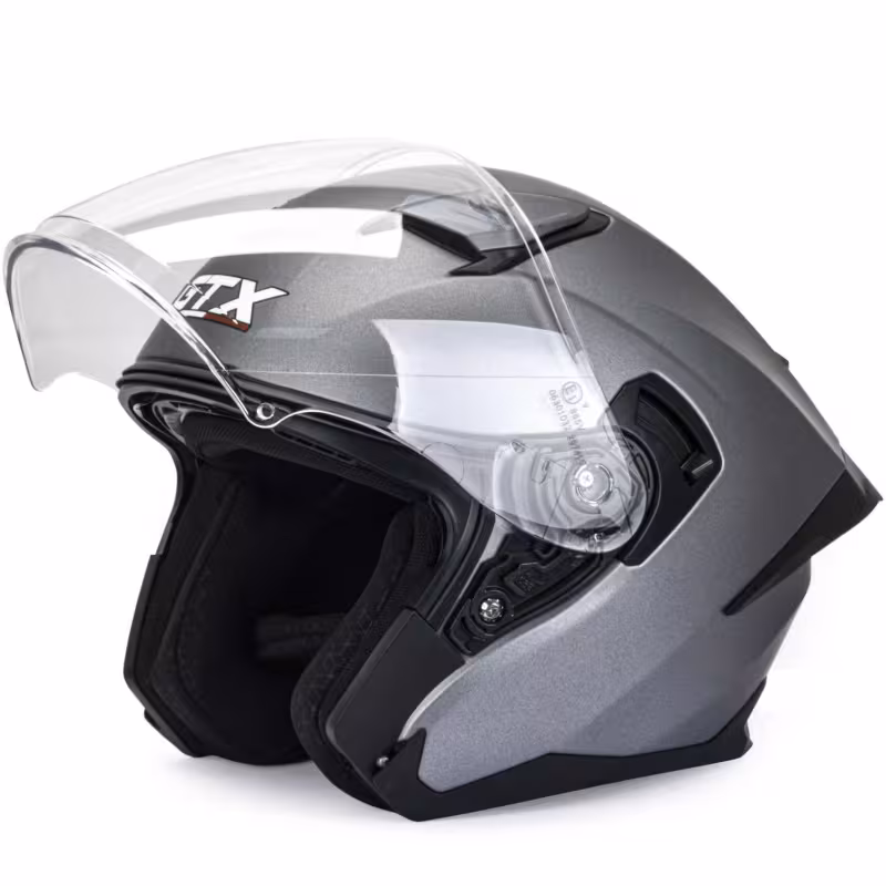 Мотошлем GTX 885-1 №1 Grey, серый, размер S