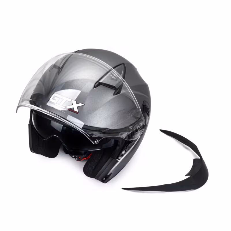 Мотошлем GTX 885-1 №1 Grey, серый, размер S