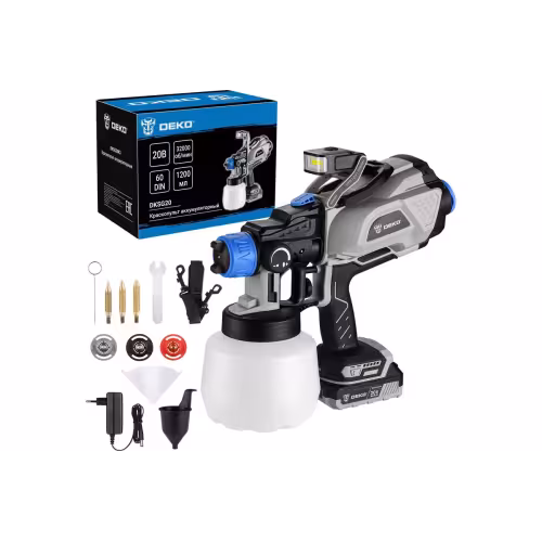 Краскопульт аккумуляторный DEKO DKSG20
