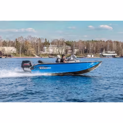 Лодка алюминиевая VBoats 50 FIish, серый