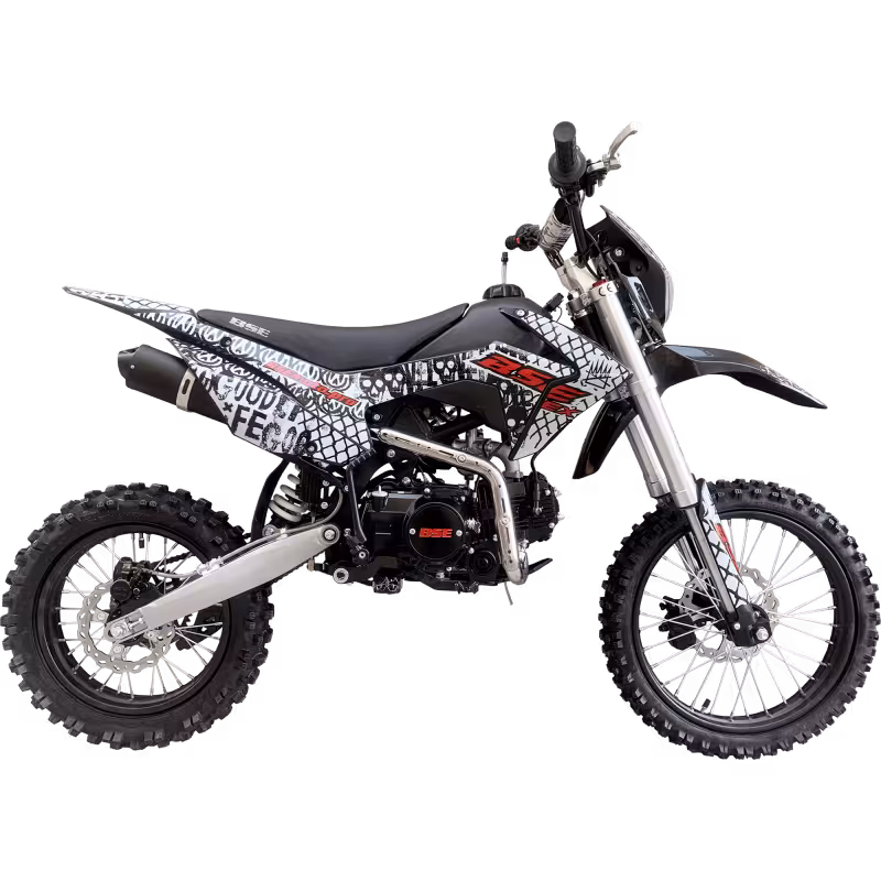 Питбайк BSE EX Max13 White Red 14/12, красный/белый