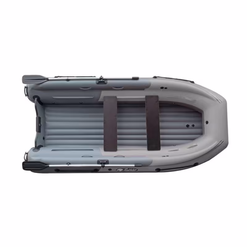 Надувная лодка ПВХ Angler S-MAX Reef Triton 370, НДНД, темно-серый/серый