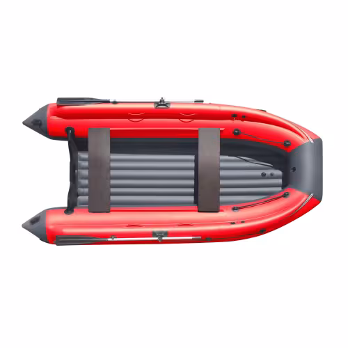 Надувная лодка ПВХ с фальшбортом Angler Reef Triton 340, НДНД, темно-серый/красный