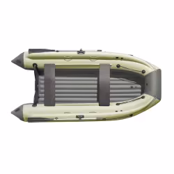 Надувная лодка ПВХ с фальшбортом Angler Reef Triton 340, НДНД, темно-серый/оливковый