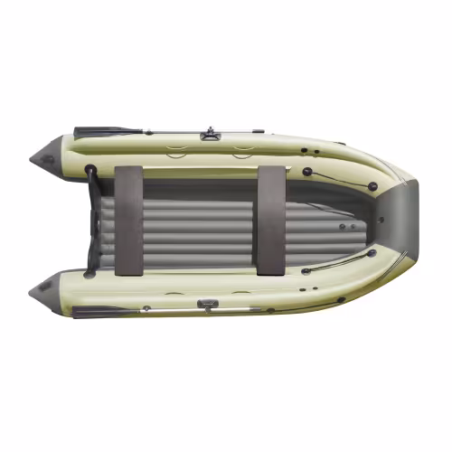 Надувная лодка ПВХ с фальшбортом Angler Reef Triton 340, НДНД, темно-серый/оливковый