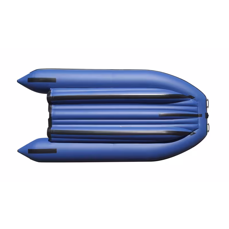 Надувная лодка ПВХ с фальшбортом Angler Reef Triton 340, НДНД, синий/серый