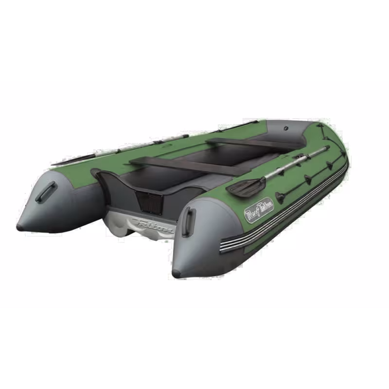 Надувная лодка ПВХ Angler Reef Triton 340, НДНД, темно-серый/хаки