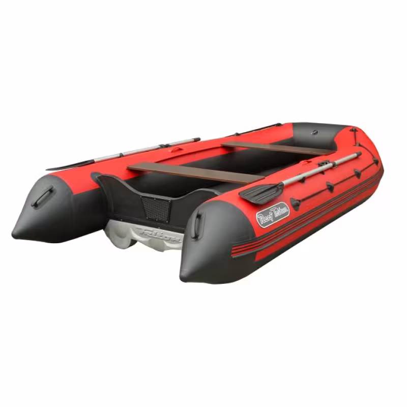 Надувная лодка ПВХ Angler Reef Triton 340, НДНД, темно-серый/оранжевый