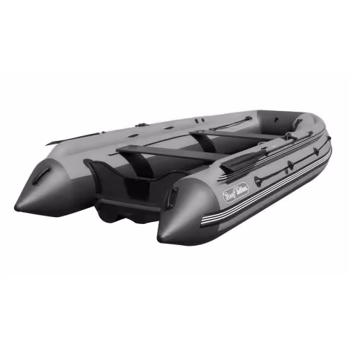 Надувная лодка ПВХ с фальшбортом Angler Reef Triton 360, НДНД, темно-серый/серый