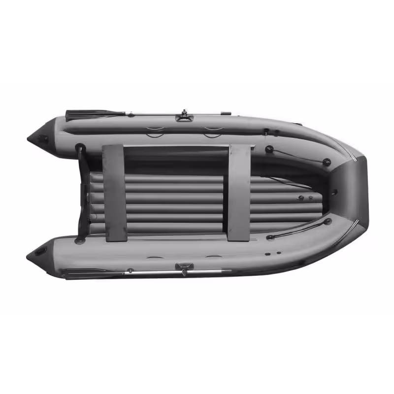 Надувная лодка ПВХ с фальшбортом Angler Reef Triton 360, НДНД, темно-серый/серый