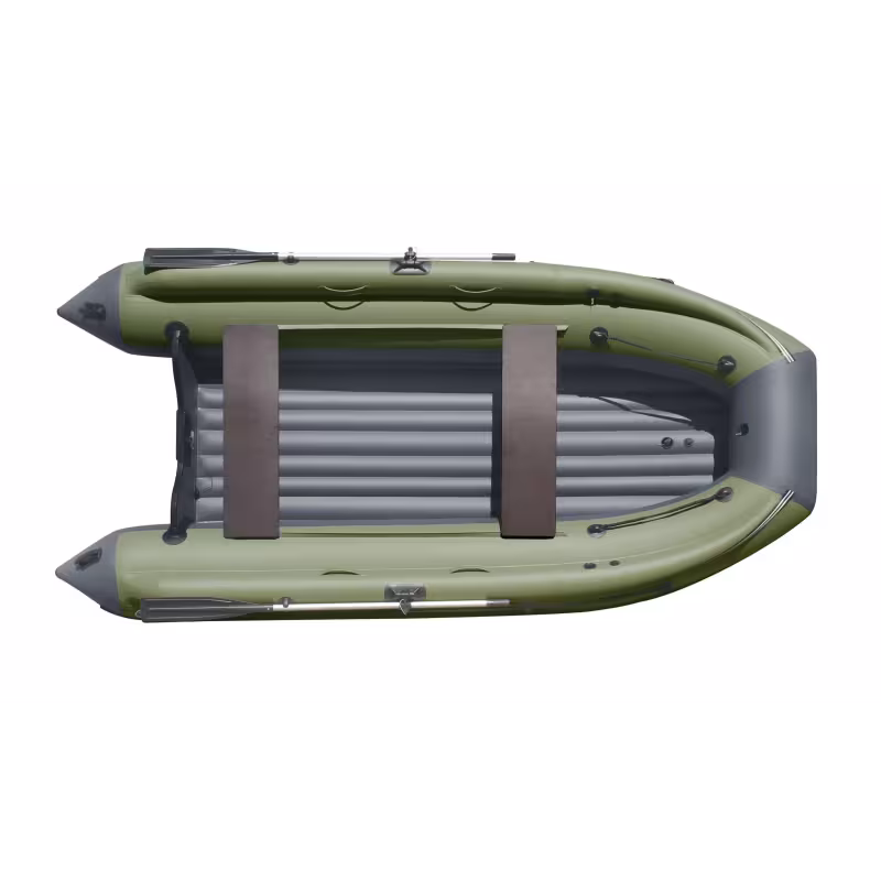 Надувная лодка ПВХ Angler Reef Triton 360, НДНД, хаки/серый