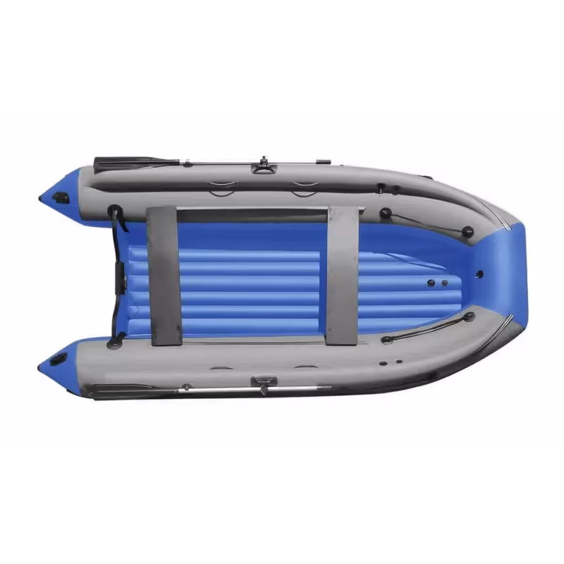Надувная лодка ПВХ Angler Reef Triton 360, НДНД, голубой/серый