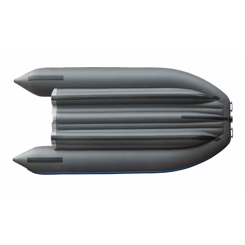 Надувная лодка ПВХ Angler Reef Triton 390, НДНД, голубой/серый