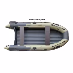Надувная лодка ПВХ Angler Skat Triton 350, НДНД, темно-серый/оливковый