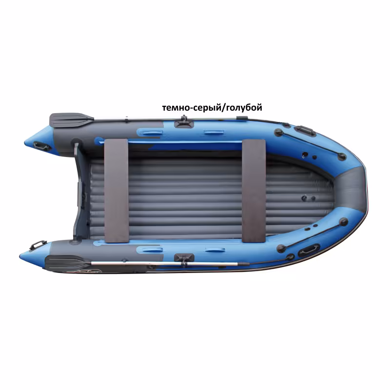 Надувная лодка ПВХ Angler Skat Triton 350, НДНД, темно-серый/голубой