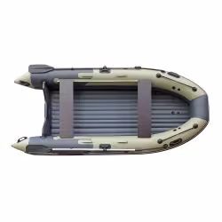Лодка надувная ПВХ Angler Skat Triton 390 НДНД, оливковый/темно-серый