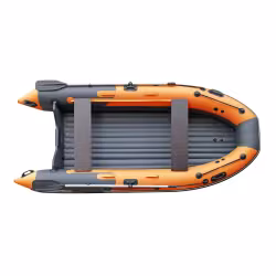 Лодка надувная ПВХ Angler Skat Triton 390 НДНД, оранжевый/темно-серый