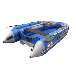 Надувная лодка ПВХ с фальшбортом Angler Skat Triton 400, НДНД, темно-серый/бирюзовый