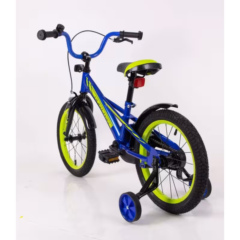 Велосипед детский Tech Team Quattro 14", 1 скорость, синий