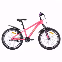 Велосипед Велосипед Tech Team Calibri disc 24",  1 скорость, рост 12, розовый