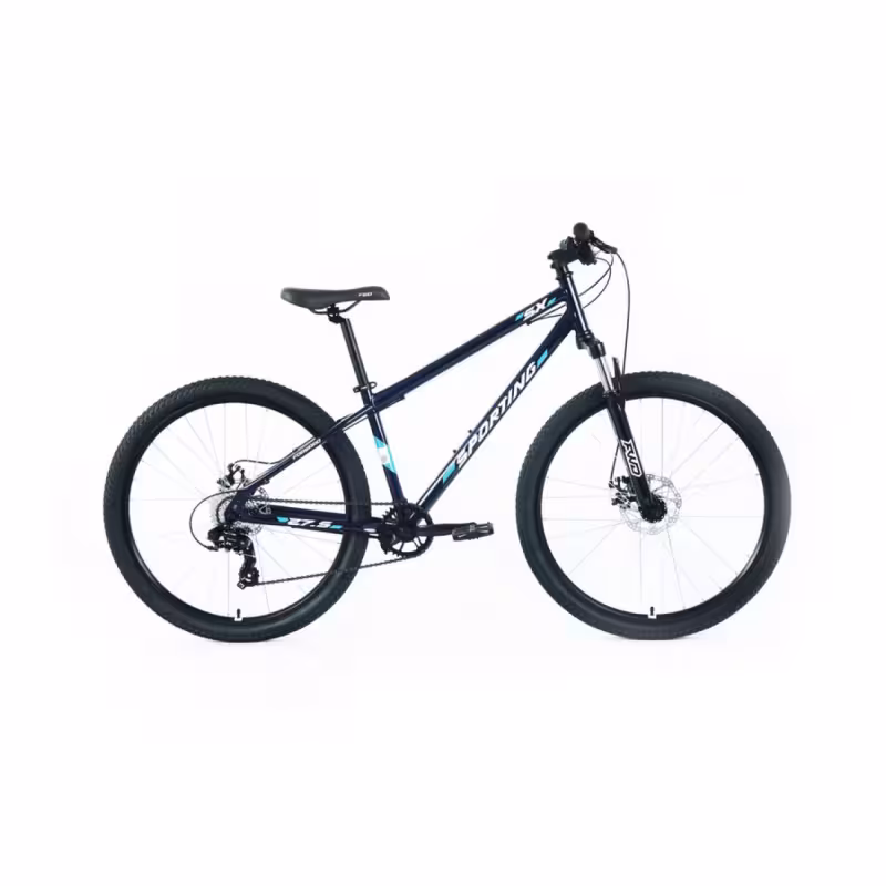 Велосипед Forward Sporting SX, 29", 8 скоростей, рост 19, темно-синий/белый