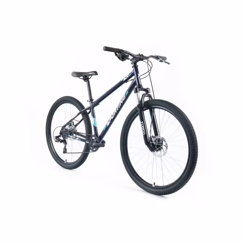 Велосипед Forward Sporting SX, 29", 8 скоростей, рост 21, темно-синий/белый