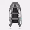 Надувная лодка ПВХ Gladiator E380X PRO, НДНД, светло-серый/темно-серый