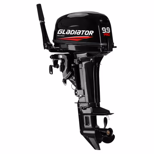 Лодочный мотор 2-тактный Gladiator G 9.9PRO FHS Blackline, 20 л.с.