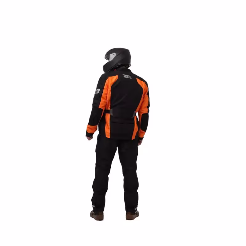 Мотокуртка мужская RSX Fusion Touring Jacket, черно-оранжевый, размер 2XL