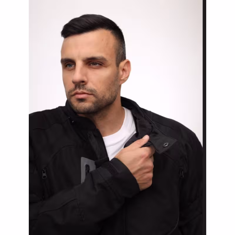 Мотокуртка мужская RSX Fusion Touring Jacket, черный, размер 2XL