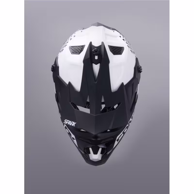 Мотошлем Sparx Raptor JH-601, белый/черный, размер S