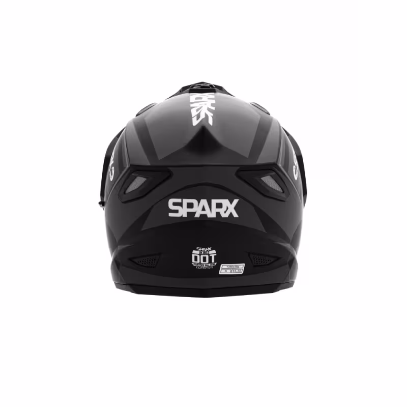 Мотошлем Sparx Matador JK802, черный/серый матовый, размер M