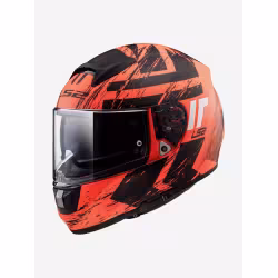 Мотошлем RSX Vector, черный/оранжевый, размер L