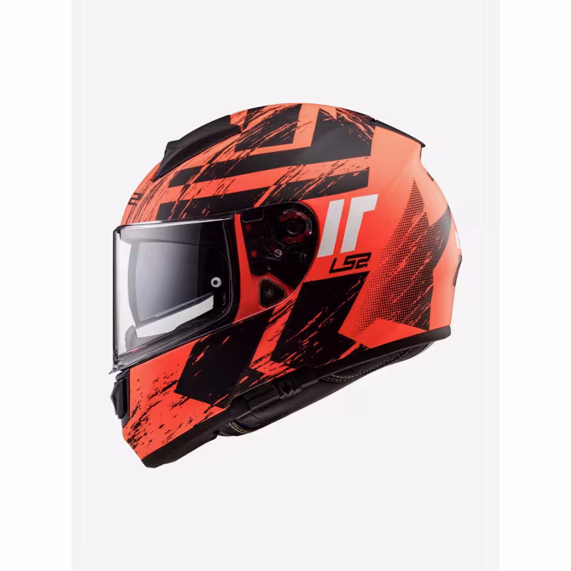Мотошлем RSX Vector, черный/оранжевый, размер L