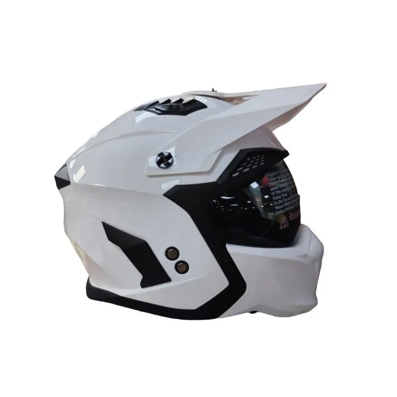 Мотошлем RSX Samurai HS711, белый, размер XL