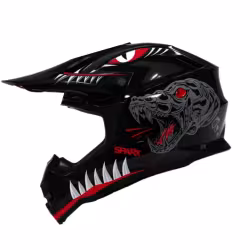 Мотошлем детский Sparx Jet Monster WS-905, черный, размер YS