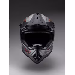 Мотошлем детский Sparx Jet Graffity WS-905, серый/оранжевый матовый, размер YS