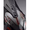 Мотошлем детский Sparx Jet Graffity WS-905, серый/оранжевый матовый, размер YS